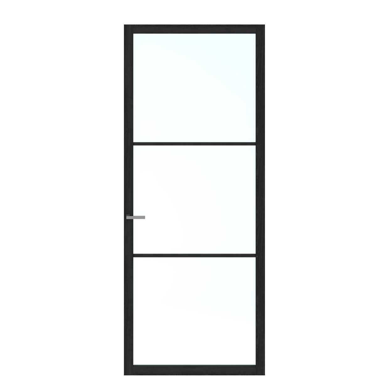 Binnendeur Skantrae SSL 14703 Blank Glas Charcoal Oak